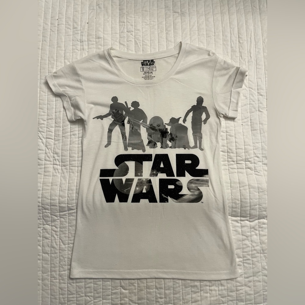 Star Wars white character tshirt